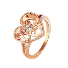 aliexpress 18K Gold Plated ring insets love anel Hand Madeball2 3 ELY