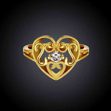 aliexpress 18K Gold Plated ring insets love anel Hand Madeball2 3 ELY