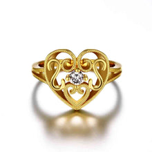 aliexpress 18K Gold Plated ring insets love anel Hand Madeball2 3 ELY
