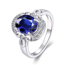 aliexpress 18k gold plated ring Oval package gem anillos Factory178 ELY