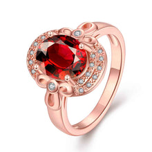 aliexpress 18k gold plated ring Oval package gem anillos Factory178 ELY