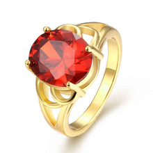 aliexpress 18k gold plated ring Oval package gem anillos Factory178 ELY