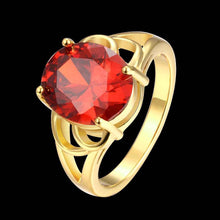 aliexpress 18k gold plated ring Oval package gem anillos Factory178 ELY