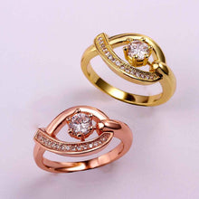 aliexpress acessorios para mulher Engagement rings insets O shape anel de ouro jewerly accessories SKGR 81 ELY