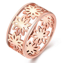 aliexpress acessorios para mulher ring Hollow flowers rose golden silver 3 color prices in euros jewelry SKGR315 ELY