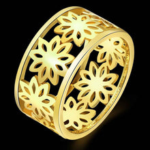 aliexpress acessorios para mulher ring Hollow flowers rose golden silver 3 color prices in euros jewelry SKGR315 ELY