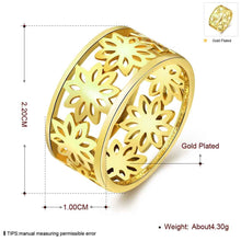 aliexpress acessorios para mulher ring Hollow flowers rose golden silver 3 color prices in euros jewelry SKGR315 ELY