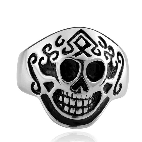 aliexpress punk style stainless steel Engagement rings cute skull smile aneis Elegant MAYAR 8 ELY
