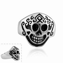 aliexpress punk style stainless steel Engagement rings cute skull smile aneis Elegant MAYAR 8 ELY