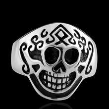 aliexpress punk style stainless steel Engagement rings cute skull smile aneis Elegant MAYAR 8 ELY