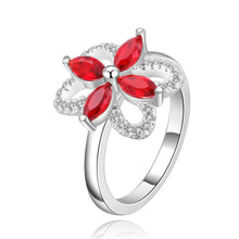 aliexpress silver Engagement rings Insets flower-sapphire anillos jewelry1 9 ELY