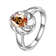 aliexpress silver Engagement rings Oval stone hollow package ring men collier plastron femme338 ELY