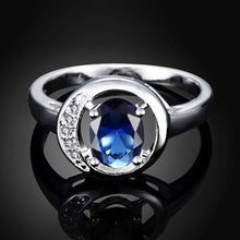 aliexpress silver Engagement rings Oval stone hollow package ring men collier plastron femme338 ELY