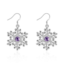 aliexpress silver clip on earrings Six-leaf flower drop kupe Elegant 247 ELY