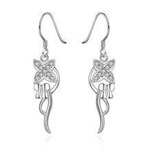 aliexpress silver earing White Stone drop ear cuff joias 237 ELY