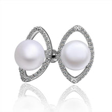 aliexpress silver earring beads heart imitation pearl stud cuff wedding 266 ELY