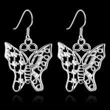 aliexpress silver earring butterfly drop ear cuff bijoux femme 683 ELY