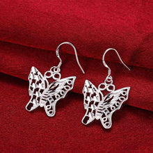 aliexpress silver earring butterfly drop ear cuff bijoux femme 683 ELY