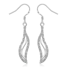 aliexpress silver earrings Inlaid Stone drop cuff bone 24 ELY