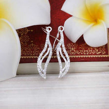 aliexpress silver earrings Inlaid Stone drop cuff bone 24 ELY