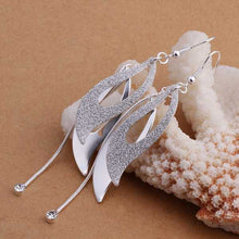 aliexpress silver plated earring Solid Two Piece drop boucle doreille femme wedding decoration 225 ELY