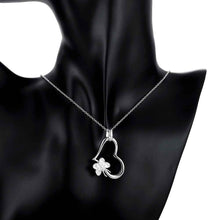 aliexpress silver-plated pendant Butterfly Heart colar feminino men jewelry ELY