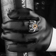 aliexpress stainless steel rings an eye anillos bear jewelry display MAYAR119 ELY