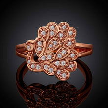 best friends 18K Gold Plating engagement ring insets Peacock aliancas wedding jewelry SKGR 82 ELY