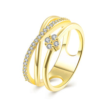 best friends 18K Gold Plating rings for men Crystal Square bypass bague bijoux women315 ELY