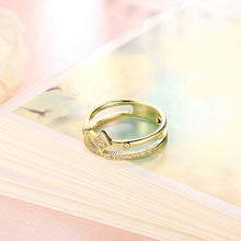 best friends 18K Gold Plating rings for men Crystal Square bypass bague bijoux women315 ELY