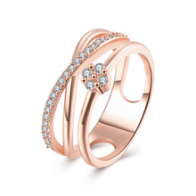 best friends 18K Gold Plating rings for men Crystal Square bypass bague bijoux women315 ELY