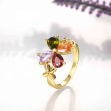 best friends 18K Gold Plating rings for men Four-color flowers aliancas jewelry177 ELY