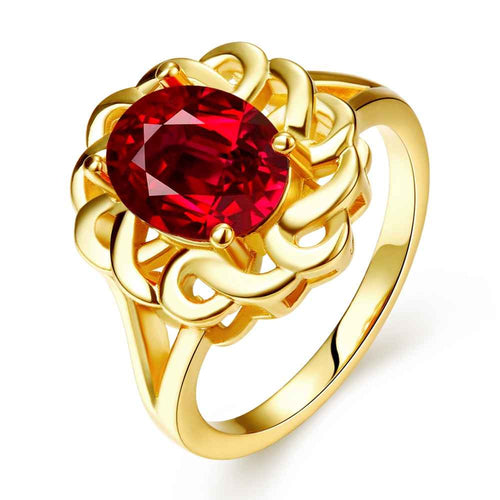 best friends 18K Gold Plating rings for men Sunflower insets anillos bear joyas158 ELY