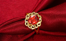 best friends 18K Gold Plating rings for men Sunflower insets anillos bear joyas158 ELY