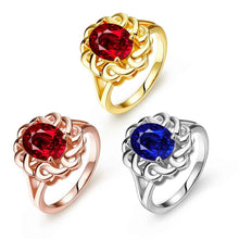 best friends 18K Gold Plating rings for men Sunflower insets anillos bear joyas158 ELY