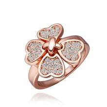 best friends 18K Gold Plating wedding ring four flower colorful anel de ouro joyas214 ELY