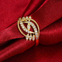best friends 18K Gold Plating wedding rings Peacock head inlaid crystal bague femme ruby jewelry31 ELY