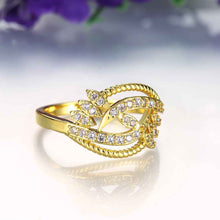 best friends 18K Gold Plating wedding rings Peacock head inlaid crystal bague femme ruby jewelry31 ELY