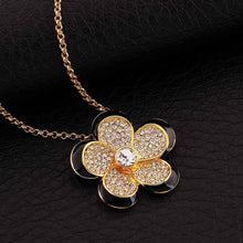 best friends 18k gold plated choker necklace Colorful flowers collares prices in euros1 3 ELY