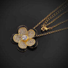 best friends 18k gold plated choker necklace Colorful flowers collares prices in euros1 3 ELY