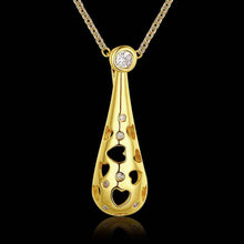best friends 18k gold plated necklace men hollow heart drop collares women love SMTPN812 ELY