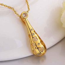 best friends 18k gold plated necklace men hollow heart drop collares women love SMTPN812 ELY