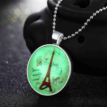 best friends Glow in the Dark necklaces & pendants Iron tower collier plastron wedding jewelry315 ELY