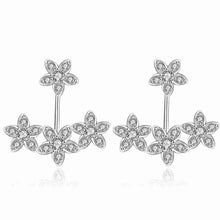 best friends Platinum Plated Clear Zircon earings wing star drop cuff jewelry display 336 ELY