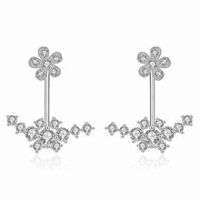 best friends Platinum Plated Clear Zircon earings wing star drop cuff jewelry display 336 ELY
