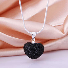 best friends Shamballa necklace women black heart choker bijoux women ELY
