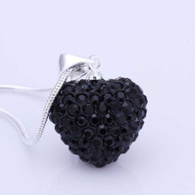 best friends Shamballa necklace women black heart choker bijoux women ELY