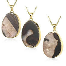 best friends natural stone necklace men Moonstone gros collier femme love295 ELY