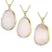 best friends natural stone necklace men Moonstone gros collier femme love295 ELY