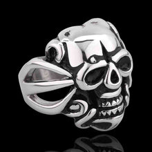best friends punk style stainless steel rings for men big skull watching you anillos Costume Jewellery MAYAR 3 ELY